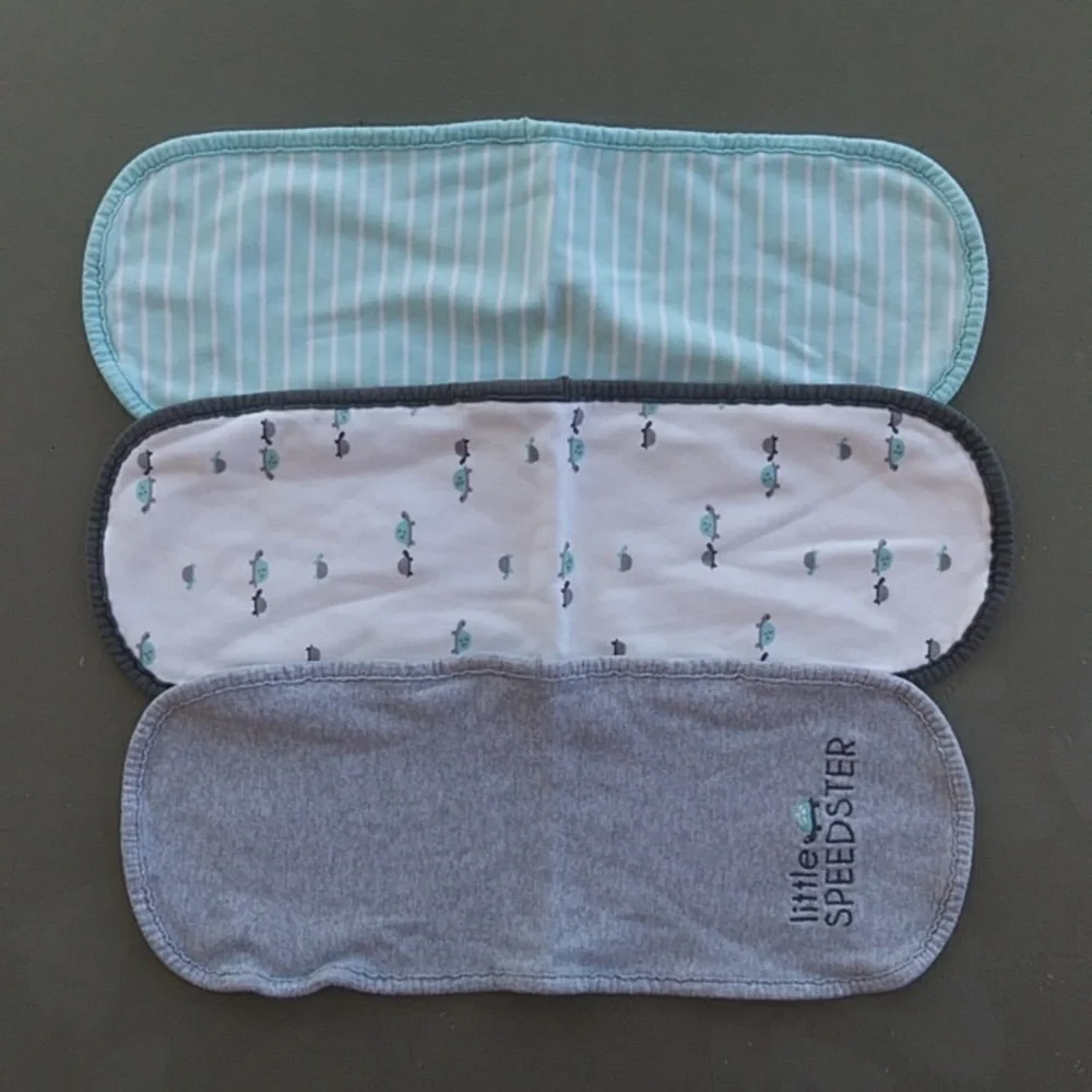 Carter's Blue and Grey Burp Clothes